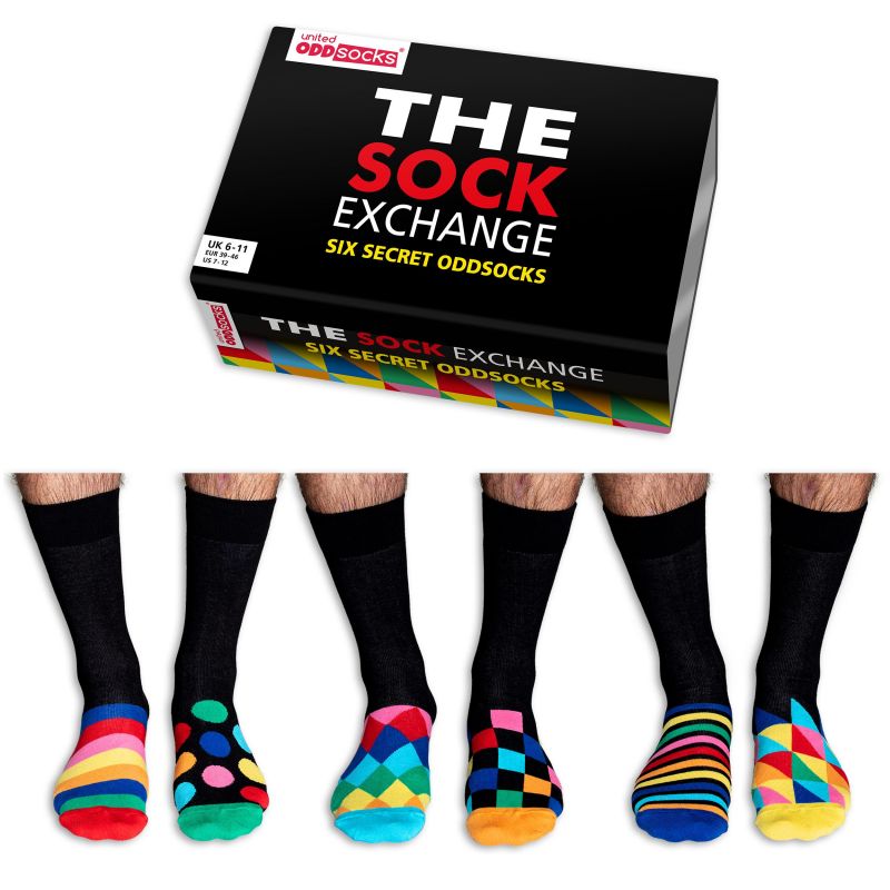 Oddsocks The Sock Exchange Secret 6 odd socks for men