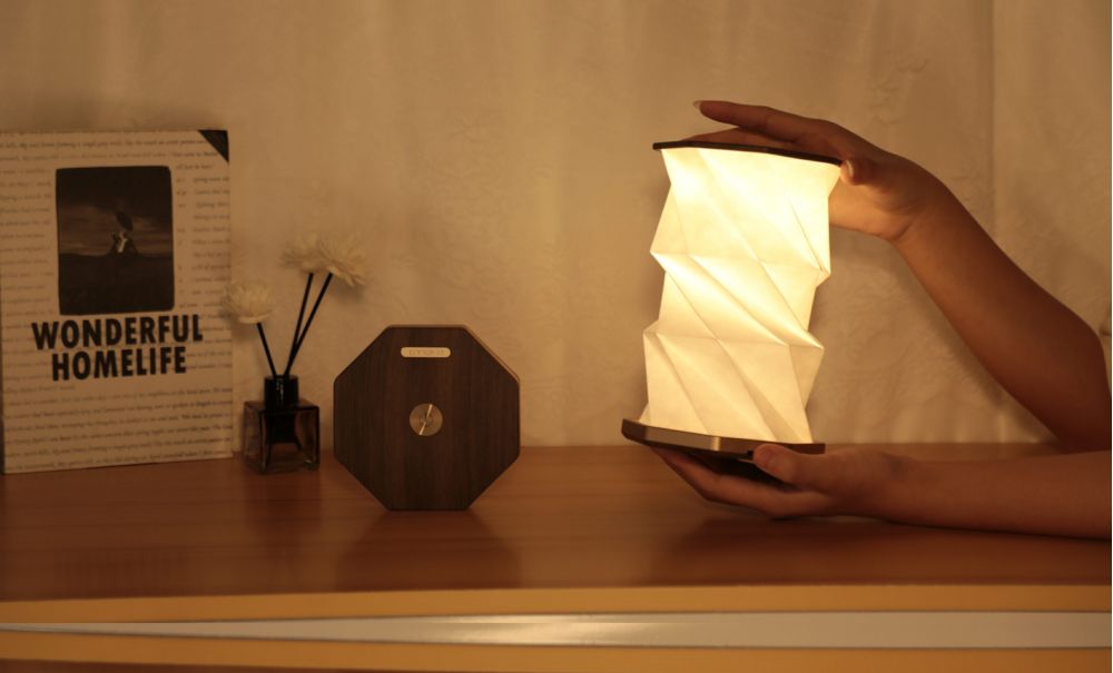 Gingko Twist Hexagon Lamp