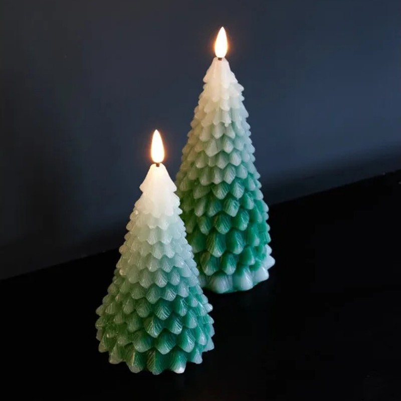 lightstyle london winter tree led candles set of 2