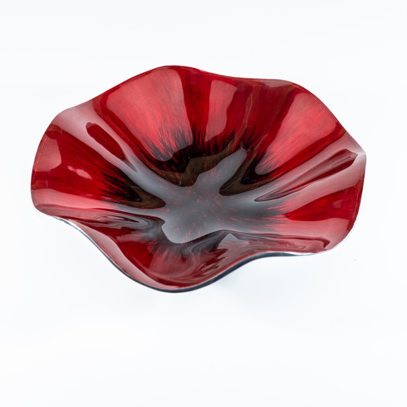 tilnar azeti poppy bowl brushed red 20cm