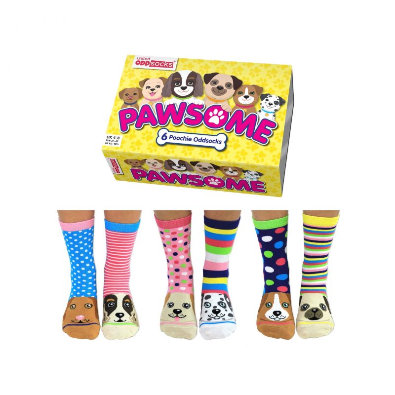 United Oddsocks Pawsome 6 odd socks (not pairs)