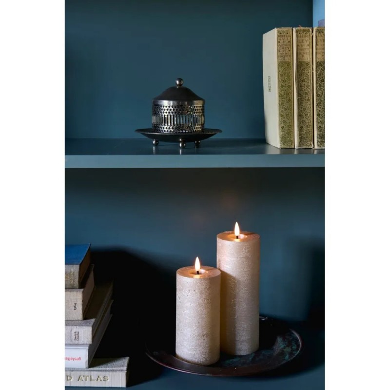 Lightstyle London Metallic Pillar Candles set