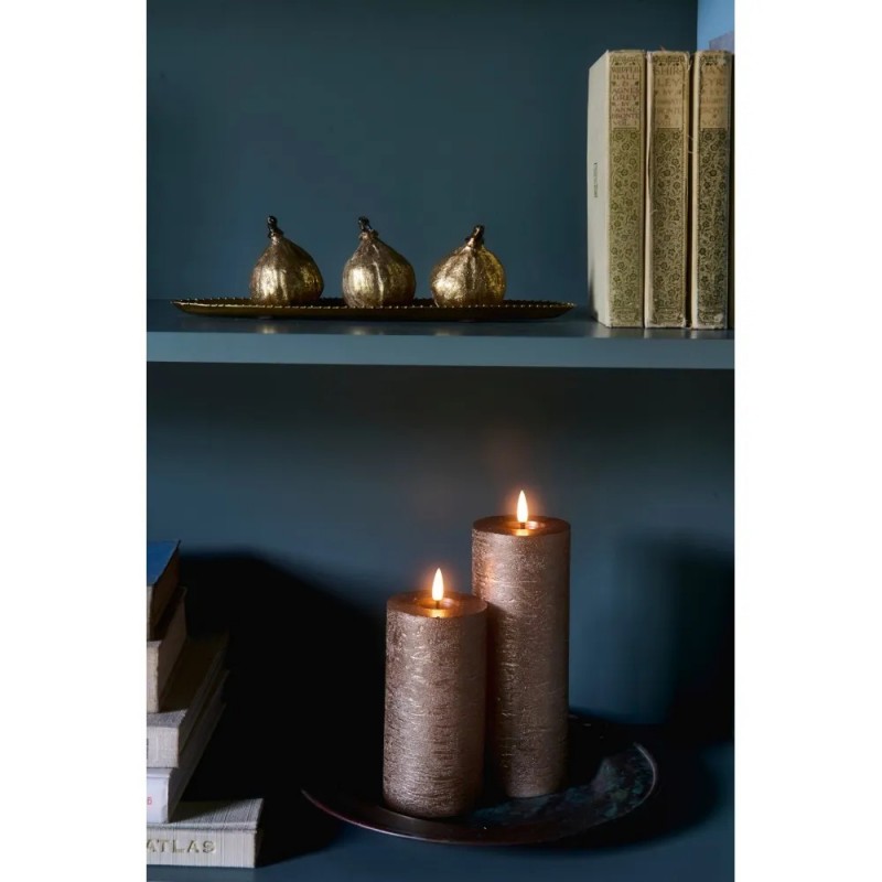 Lightstyle London Metallic Pillar Candles set