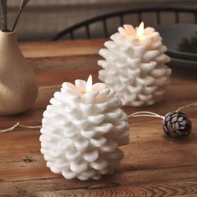 Lightstyle London Pinecone LED Candle battery